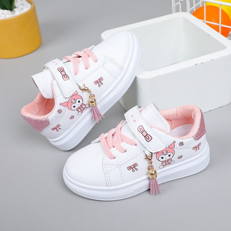 Girls' skateboard shoes spring and autumn new big children's foreign shoes student low-top casual soft-soled children's sneakers girls shoes