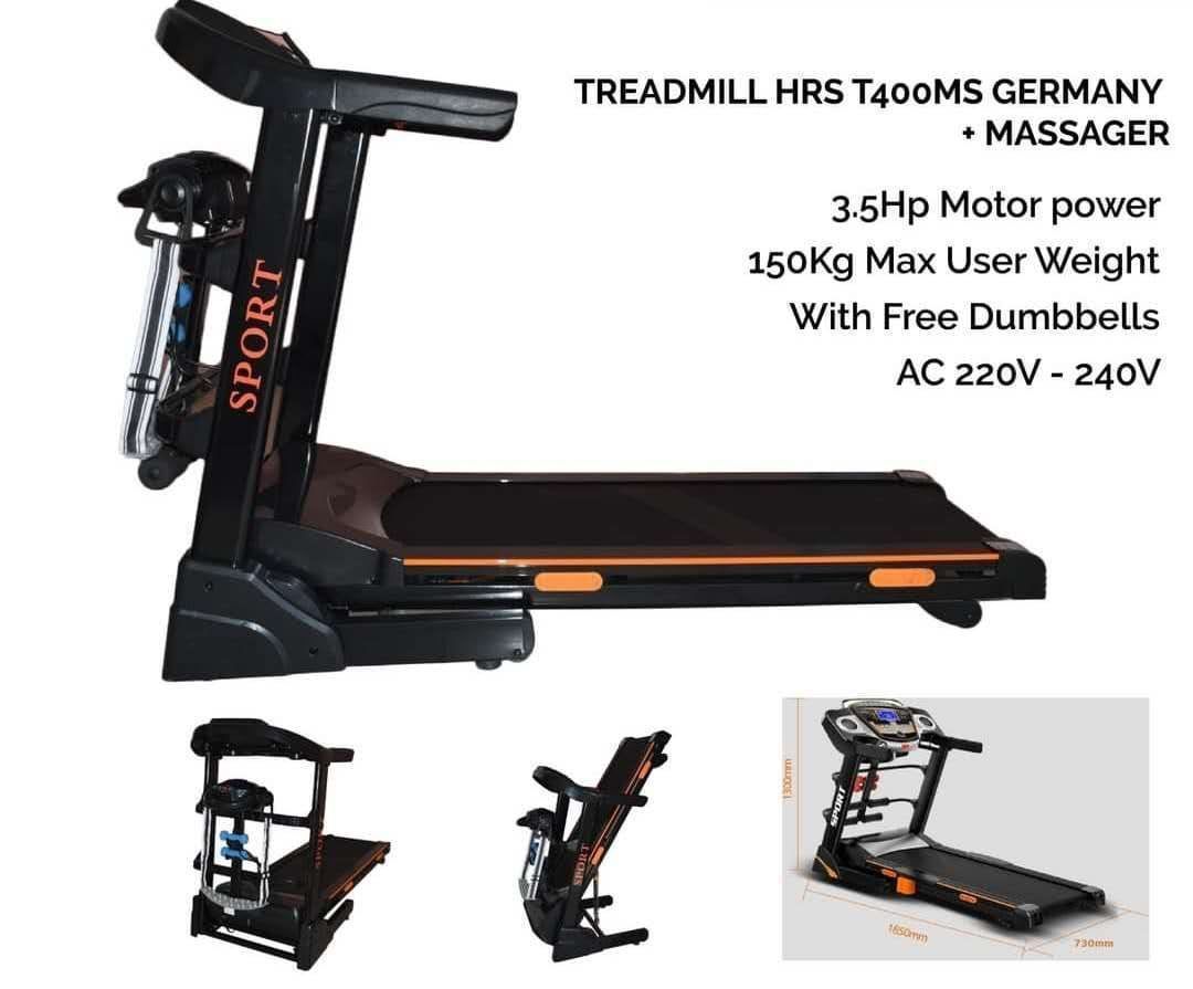 Home Gym/ Commercial Electric Auto Incline Treadmill With Massage Belt Fitness Equipment