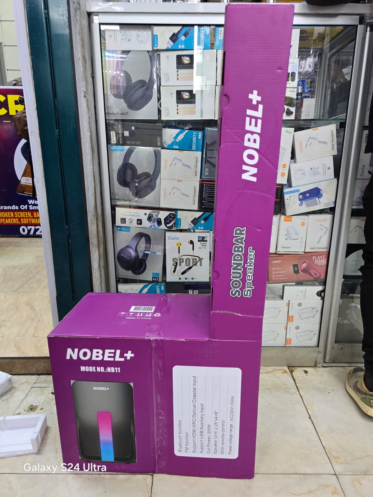 NOBEL (NB11) 2.1 CH MULTIMEDIA SOUNDBAR SYSTEM -  2.1 Channel SUB WOOFER -55000W PMPO, is a brand from NOBEL  with an amazing sound,Bluetooth,USB,FM, and super bass surround.