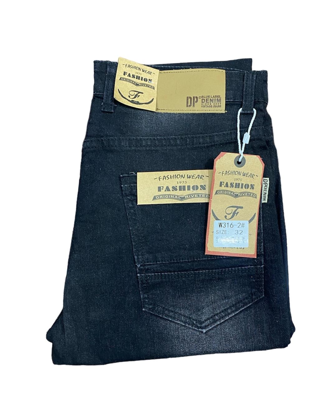 MENS FASHION DENIM JEANS TROUSER (BLACK) -  Explore top quality jeans material, and the slim fit design will give you the perfect polished look