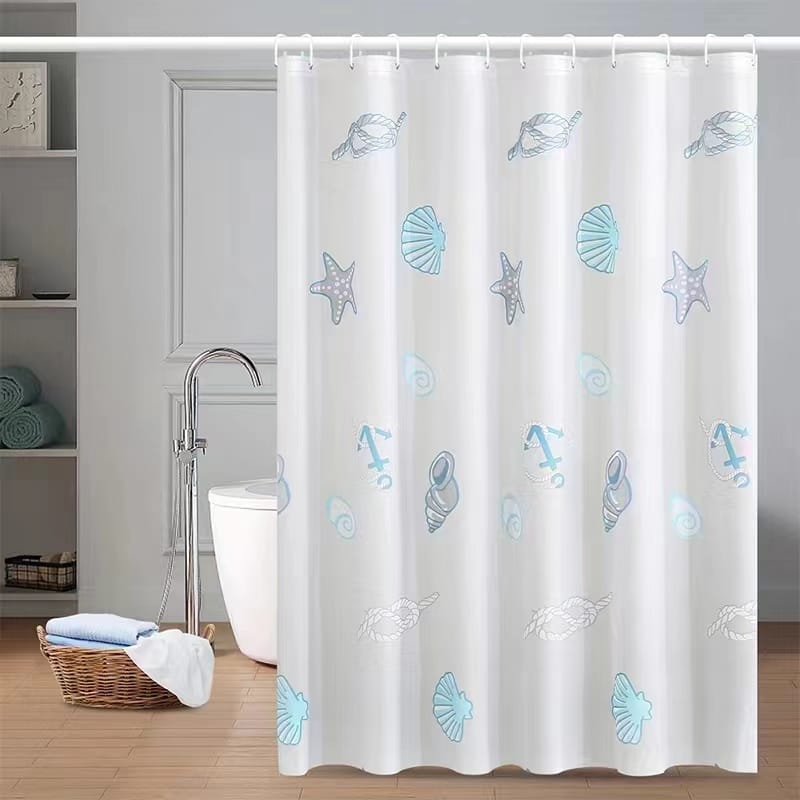 180x200cm PEVA Bathroom Screens, Waterproof Bathtub shower  Curtains, Mildew Proof Bathroom Shower Curtain, No chemical smell/No smell Shower curtain, Accessories for Home, Apartment, Lodging, School