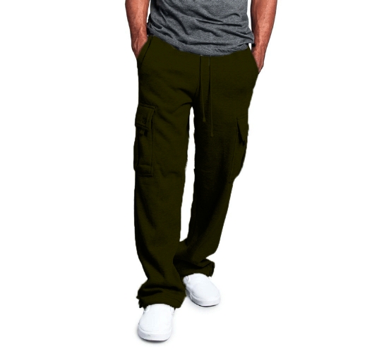 Men's Cargo Pants Track Pants Street Bottoms Winter Fitness Gym Workout Running Training Exercise Breathable Soft Male Sweatpant