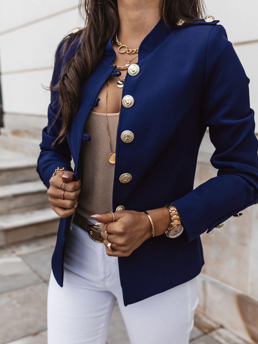 Casual O-neck Long Sleeve Jacket Outerwear Office Lady Spring Autumn Fashion Elegant Solid Blazer Coat For Women Female Top