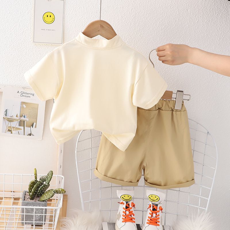 Baby Boys Clothes Sets Baby Summer Casual Panda Print T-shirts + Shorts Suits Outfits Children Boys Cartoon Clothing Sets