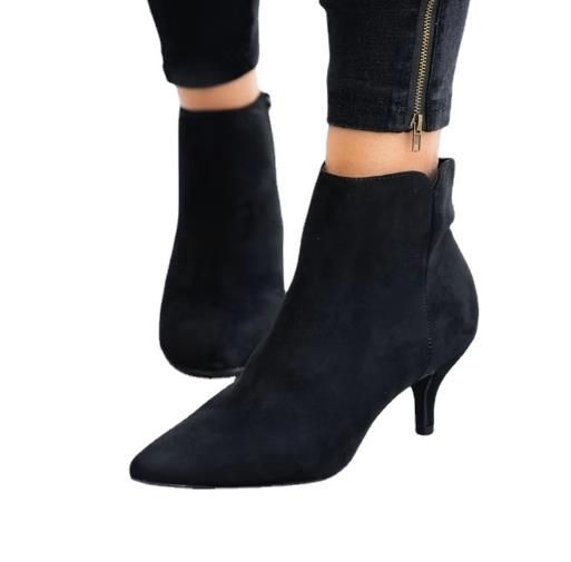 NEW Women's Ankle Boots Leopard Women Pointed Toe Ladies Chunky High heel Female Shoes Woman Footwear Snake