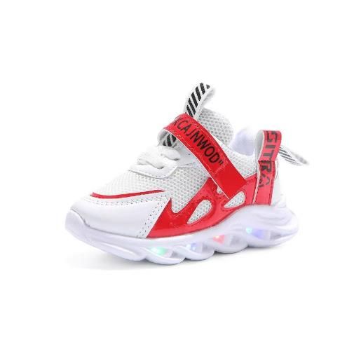 New LED Children Glowing Shoes Baby Luminous Sneakers Boys Lighting Running Shoes Kids Breathable Mesh Sneakers
