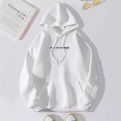 Autumn Hoodies Young Lady Printed Letter Dear Person Behind Me Casual Oversized Hoodie Aesthetic Hoody Sweatshirt Tops