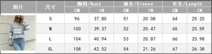 Winter Clothes Women New Year Sweater Snowflake Vintage Loose Jumper Red Long Sleeve Knitted Pullover Holiday Tops