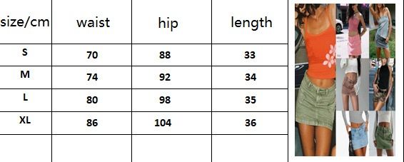 Womens Cargo Denim Skirts Solid Color Mid Rise Mini Jean Skirts with Pockets Casual Streetwear