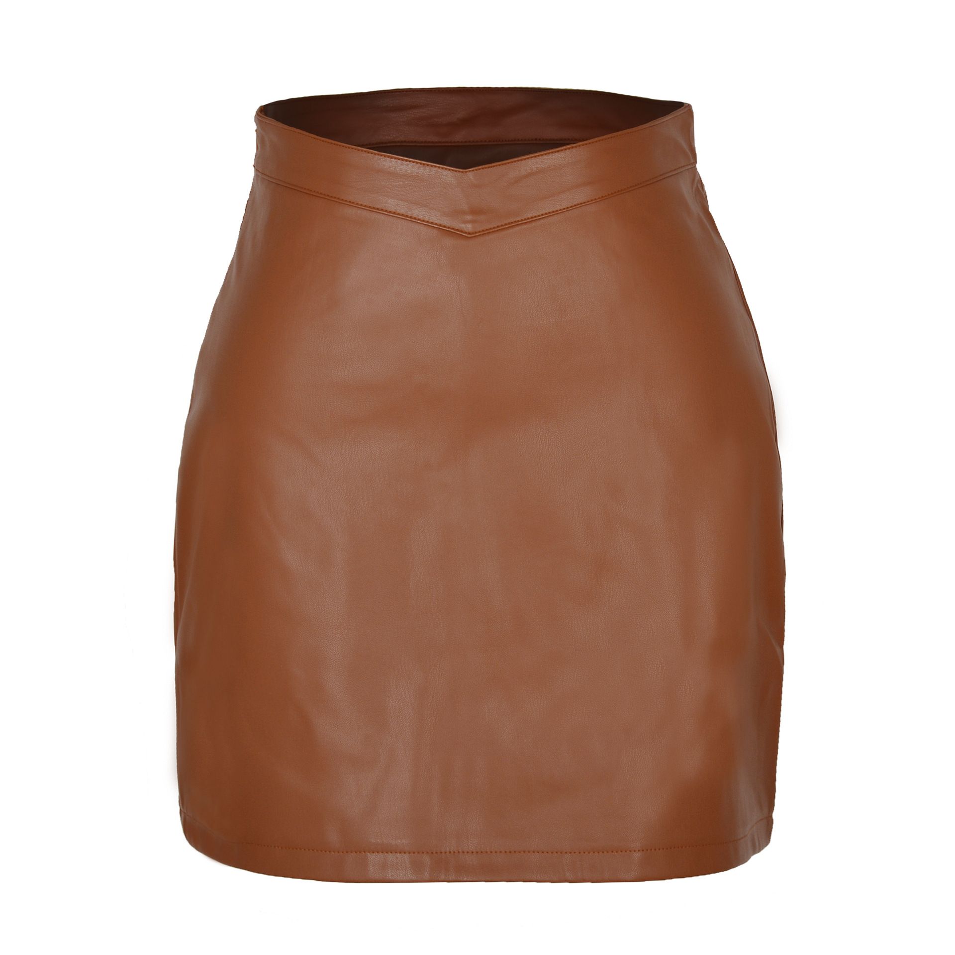 New In Women's Spring Autumn PU Leather Spring Fall Leather Short Skirts Office Lady Elegant Street Sexy Bodycon Skirt