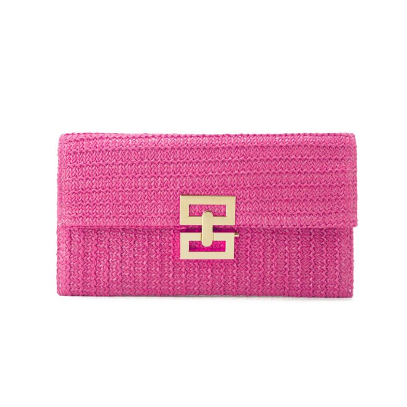 Straw Woven Clutch Purses for Women Woven Raffia Bag Summer Beach Wicker Rattan Party Wedding Evening Bag Crochet Luxury Handbag