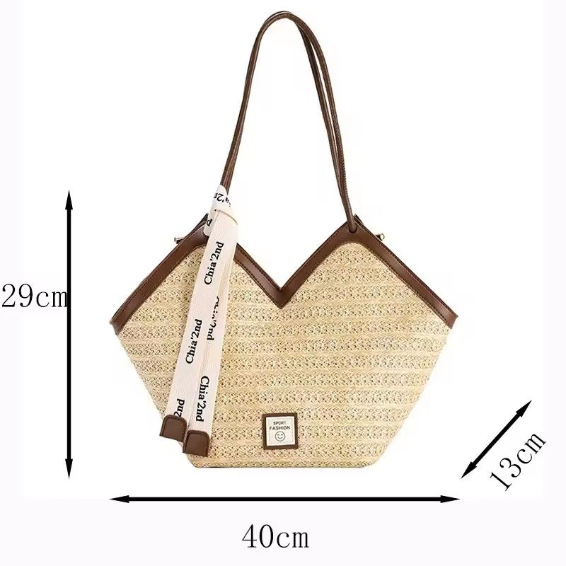 Women's Bags Fashion Beach Shoulder Bags Straw Bag Designer Luxury Lady Bag Original Replica Bags Large capacity Tote Bag