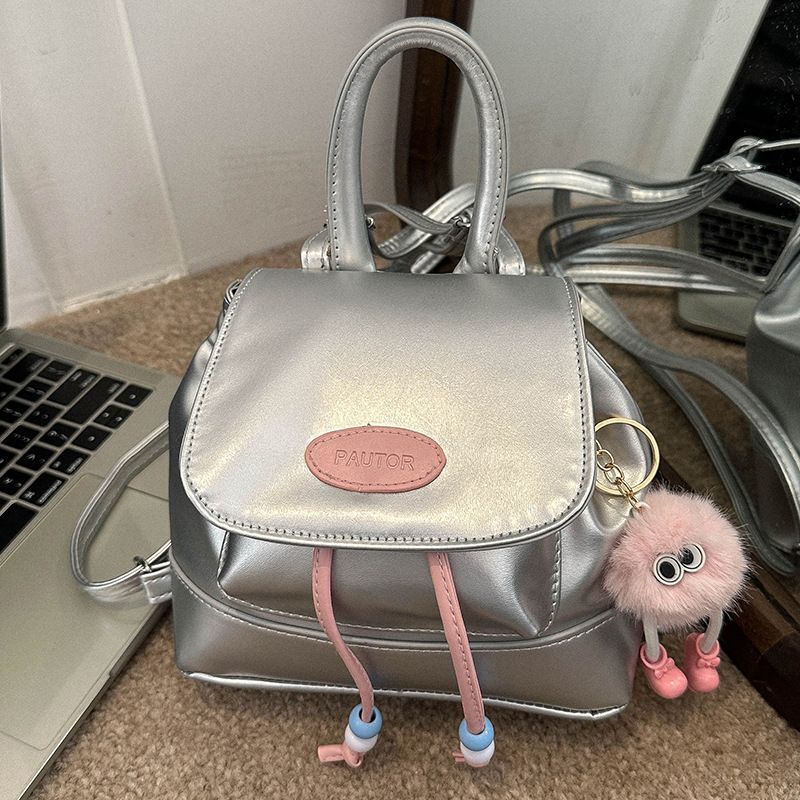 Mini Backpack for Women PU Leather Multifunction Crossbody Bag Ladies Pouch Pack Brand Shoulder Bag Casual Backpack