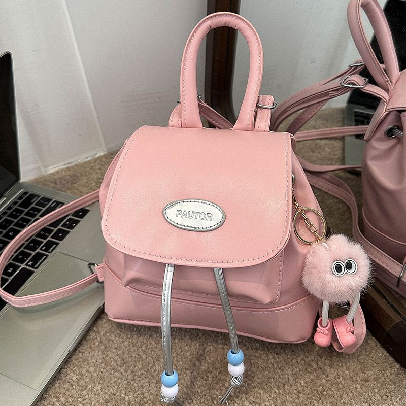 Mini Backpack for Women PU Leather Multifunction Crossbody Bag Ladies Pouch Pack Brand Shoulder Bag Casual Backpack