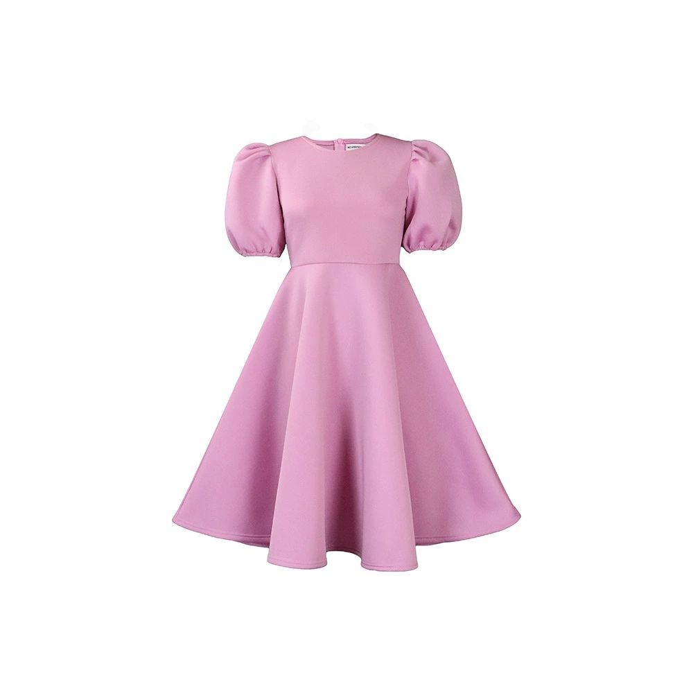 Party Dresses for Women Sexy Puff Sleeve Solid Dress Big Hem Club Outfits New In Summer