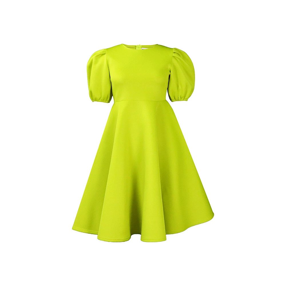 Party Dresses for Women Sexy Puff Sleeve Solid Dress Big Hem Club Outfits New In Summer
