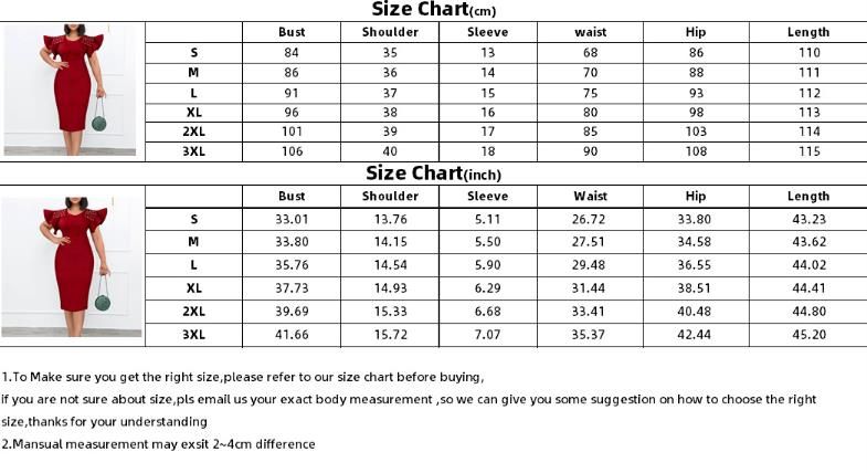Elegant Party Dresses for Woman O Neck Ruffles Sleeve Beaded Sheath Package Hips Mid Calf Female Birthday Dinner Vestidos