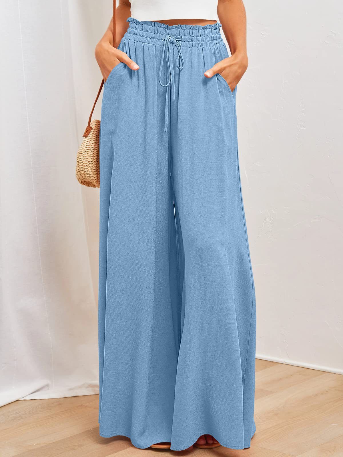 Fashionable Loose Casual Wide Leg Pants Women's Spring Summer Independent Station Long Trousers Comfortable Female Clothing