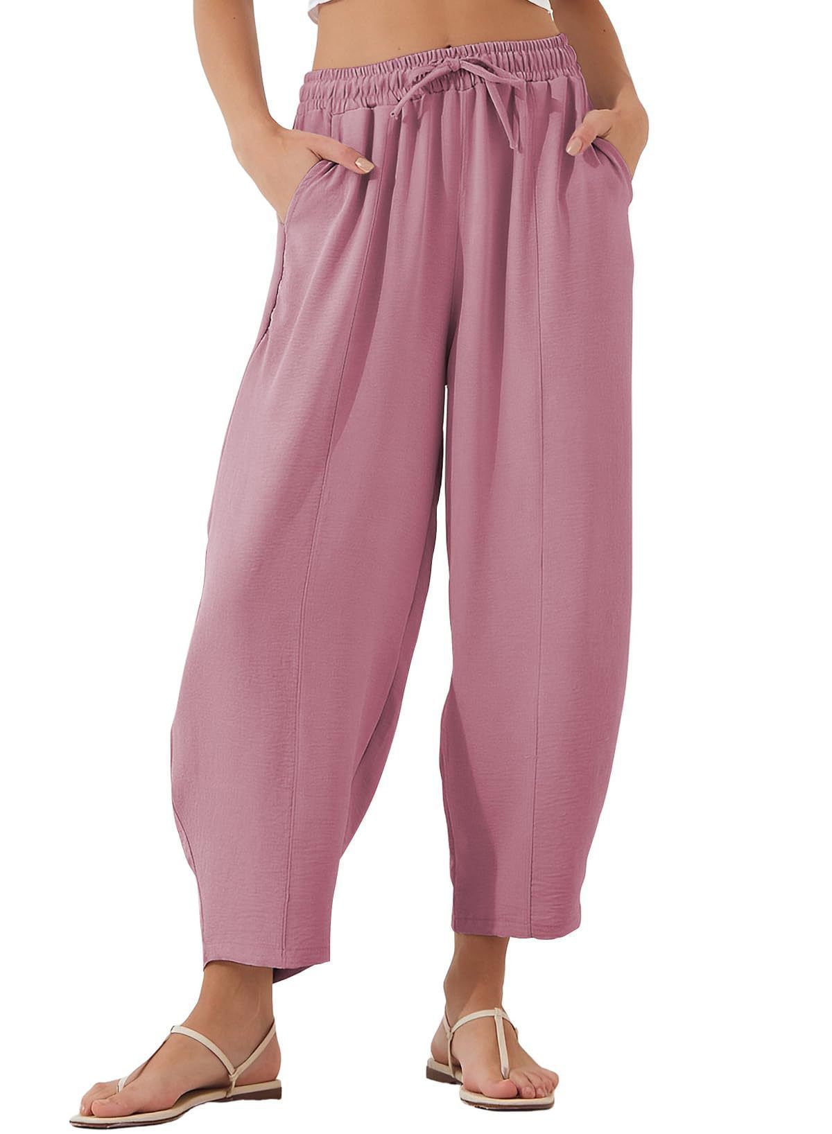 Women's Summer Korean Fashion Wide-leg Ninth Pants New Simple Loose Ankle-Length Trousers Ladies Solid Color Straight Sweatpants