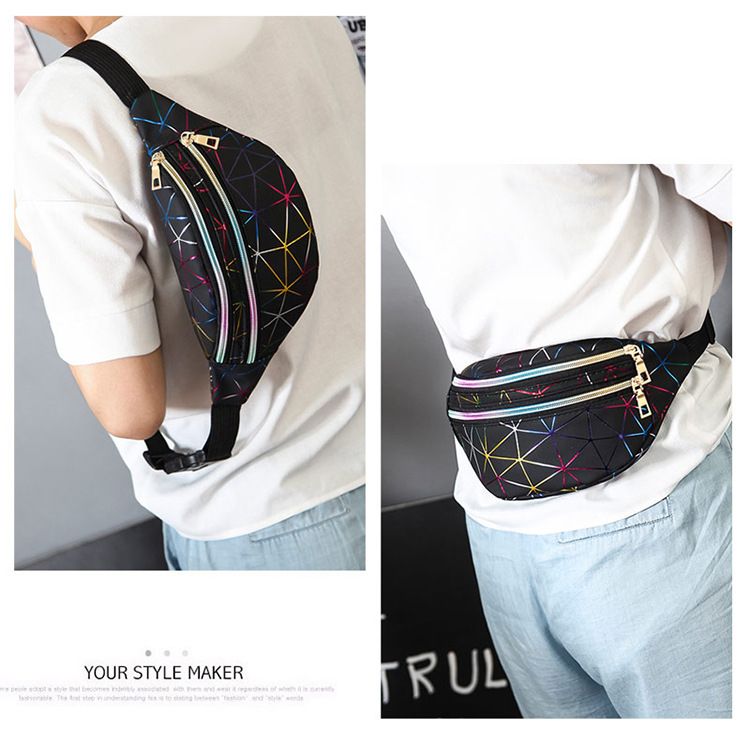 Fanny Pack Women Fashion Waist Pack Casual Crossbody Chest Bags Unisex Hip Bum Bag Travel WaterProof Belt Bag Sport Purse Pocket