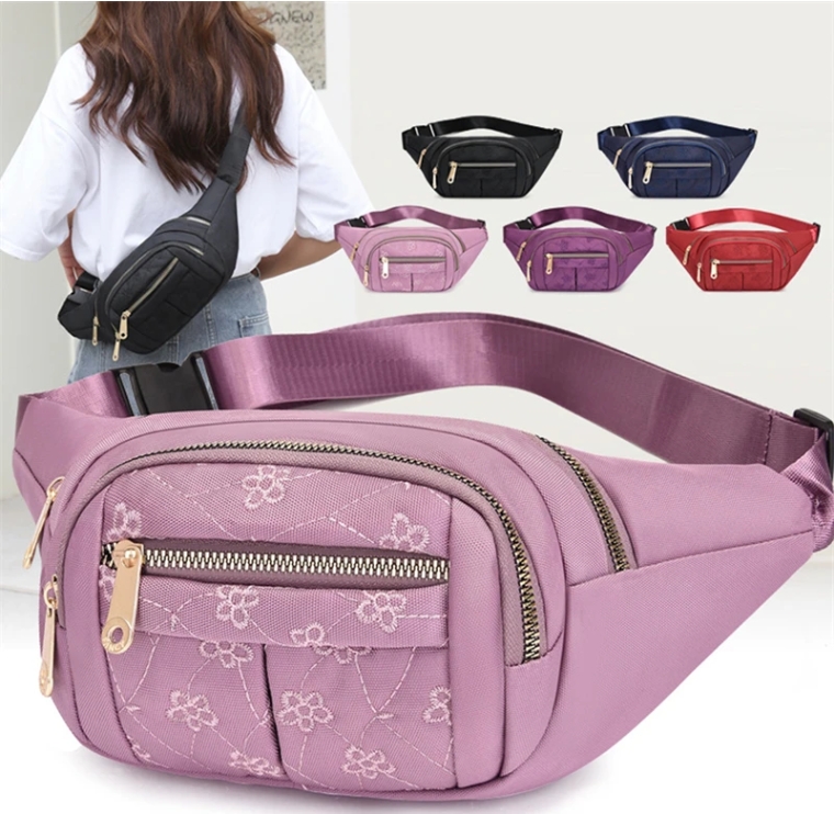 Women's Waist Bag Oxford Cloth Waterproof Belt Bags Designer Crossbody Chest Bag Female Fashion Fanny Pack Banana Hip Purse
