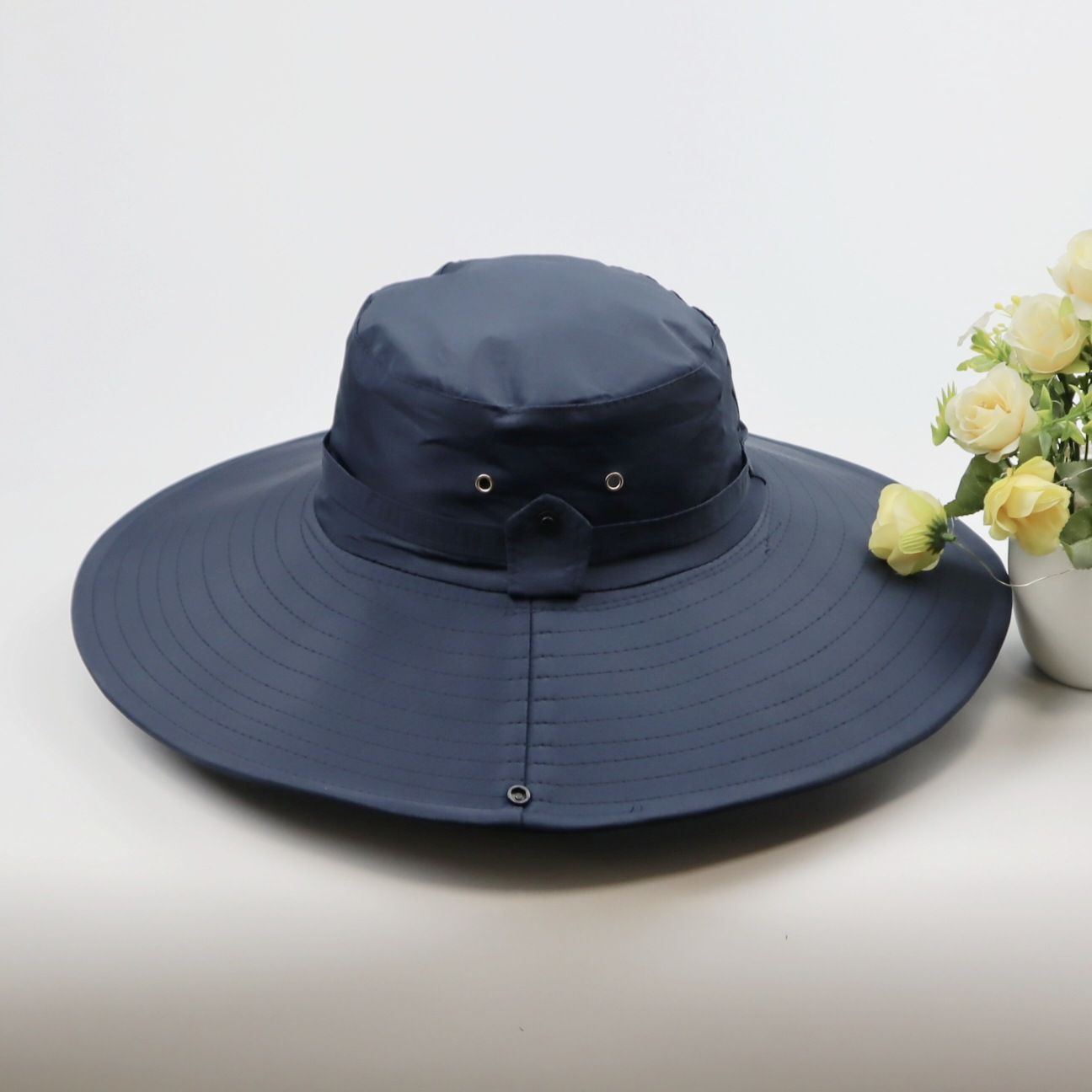 New Fashion Summer Bucket Hat Cowboy Men Outdoor Fishing Hiking Beach Hats Mesh Breathable Anti UV Sun Cap Large Wide Brim