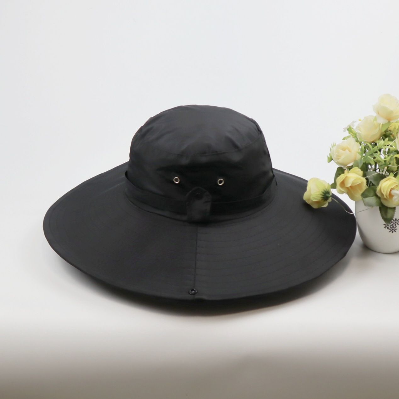 New Fashion Summer Bucket Hat Cowboy Men Outdoor Fishing Hiking Beach Hats Mesh Breathable Anti UV Sun Cap Large Wide Brim