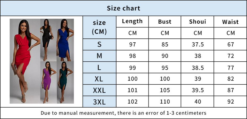 Sexy V-neck Sleeveless Slit High Waisted Evening Gown Dresses For Women Sleeveless Front Split Slim Bandage Hip Red Short Dress
