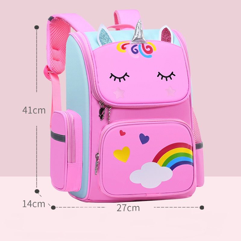 Kid Backpack for Girl Unicorn Children Bookbag Rainbow Eyes School Bag Teen Girl Backpack for Traveling Waterproof Mochilas