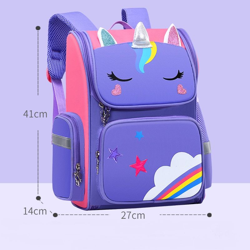 Kid Backpack for Girl Unicorn Children Bookbag Rainbow Eyes School Bag Teen Girl Backpack for Traveling Waterproof Mochilas
