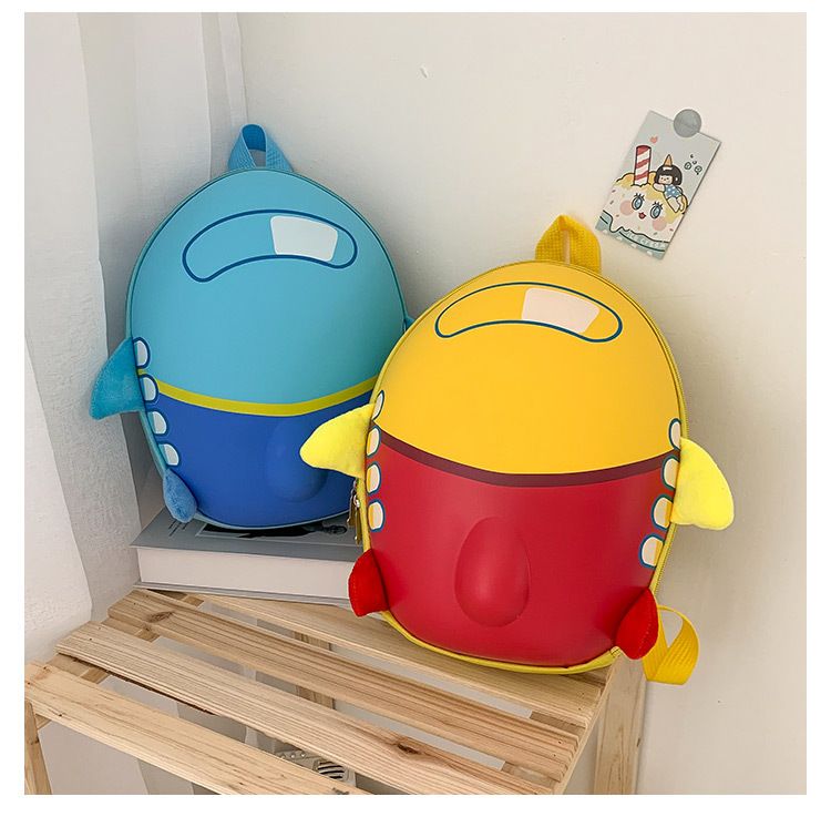 Children Backpacks School Bags Cute Cartoon Airplane Shaped Kindergarten Backpack Toddler Kids Student Schoolbag for Girls Boys