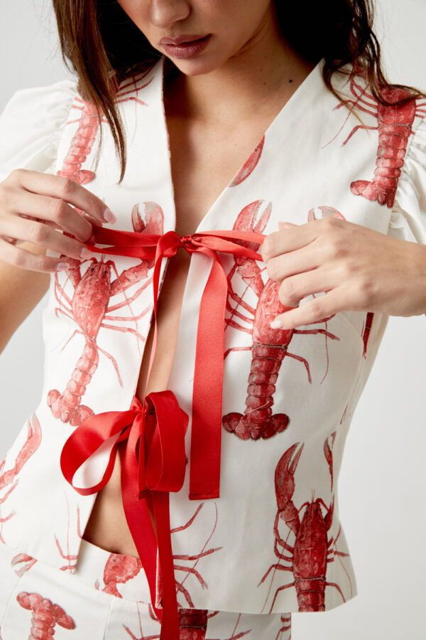 Cartoon Cray Printing Long Pants Set For Women Summer Short Sleeve Shirt High Waist Wide Leg Pant 2 Piece Sets Lady Outfits