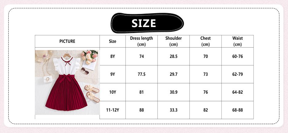 Summer New Arrival Girls Sleeveless O Neck Ruffles Patchwork Red Designer Cute Party Princess Dress Custume 8-12T