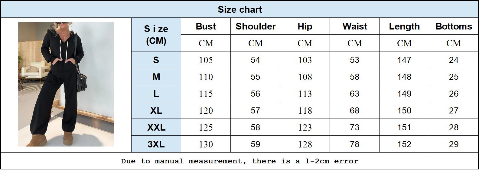 Winter Leisure Sportwear New Elastic Elegant Hoodies Jumpsuit Fashion Women Long Sleeve One Piece Outfit Warm Overalls