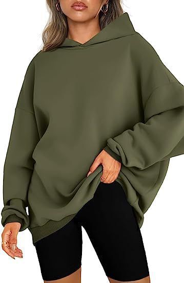 Women Sweatshirts Hooded Long Sleeve Solid Loose Hoodies Pullover Thick Warm Splice Casual High Street Autumn Sports