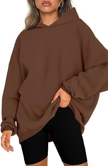 Women Sweatshirts Hooded Long Sleeve Solid Loose Hoodies Pullover Thick Warm Splice Casual High Street Autumn Sports