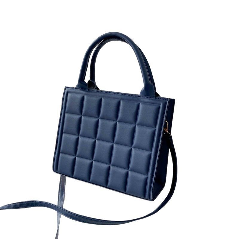 New Luxury Handbags Designer Women Shoulder Bag Fashion Plaid PU Leather Crossbody Bags Square Small Top-handle Bags Tote