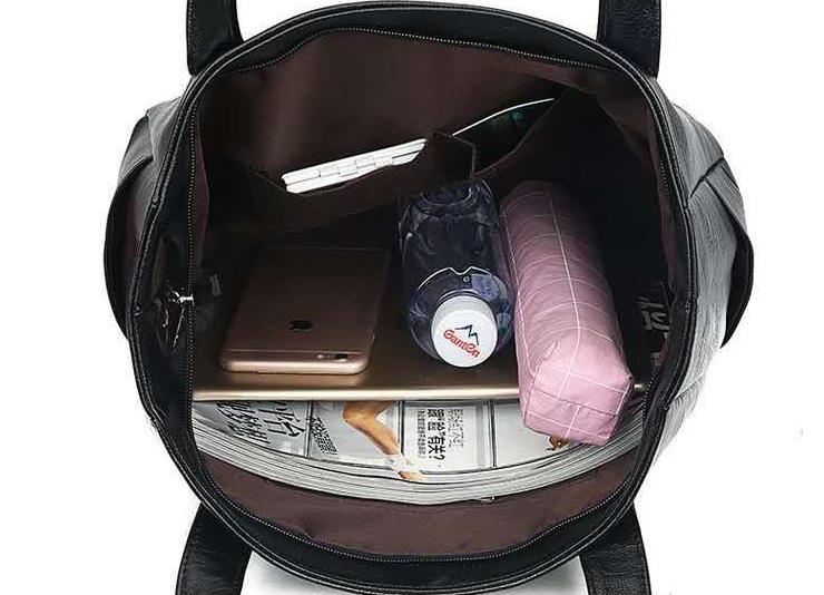 Large Capacity Handbags Women Soft Leather Shoulder Crossbody Bag Ladies Bucket Bags Retro Tote Luxury Satchel Handbag and Purse