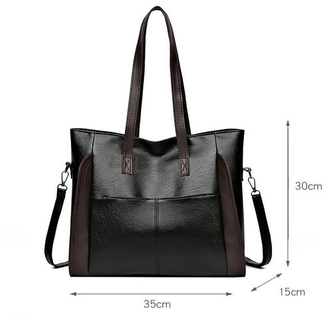 Large Capacity Handbags Women Soft Leather Shoulder Crossbody Bag Ladies Bucket Bags Retro Tote Luxury Satchel Handbag and Purse
