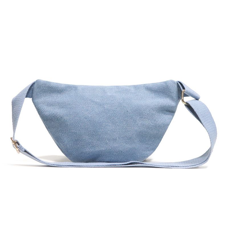 Trendy Convertible Denim Waist Bag | Unisex Lightweight Crossbody Backpack for Outdoor Sports, Hiking & Travel Shoulder Bags