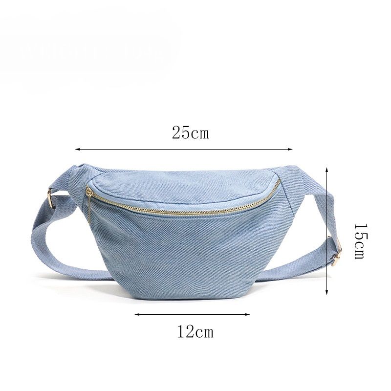 Trendy Convertible Denim Waist Bag | Unisex Lightweight Crossbody Backpack for Outdoor Sports, Hiking & Travel Shoulder Bags