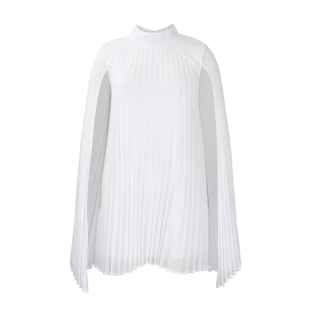 Chiffon Dress for Women Elegant New Round Neck Batwing Sleeve Loose Knee Length Luxury African Birthday Party Dinner Dress