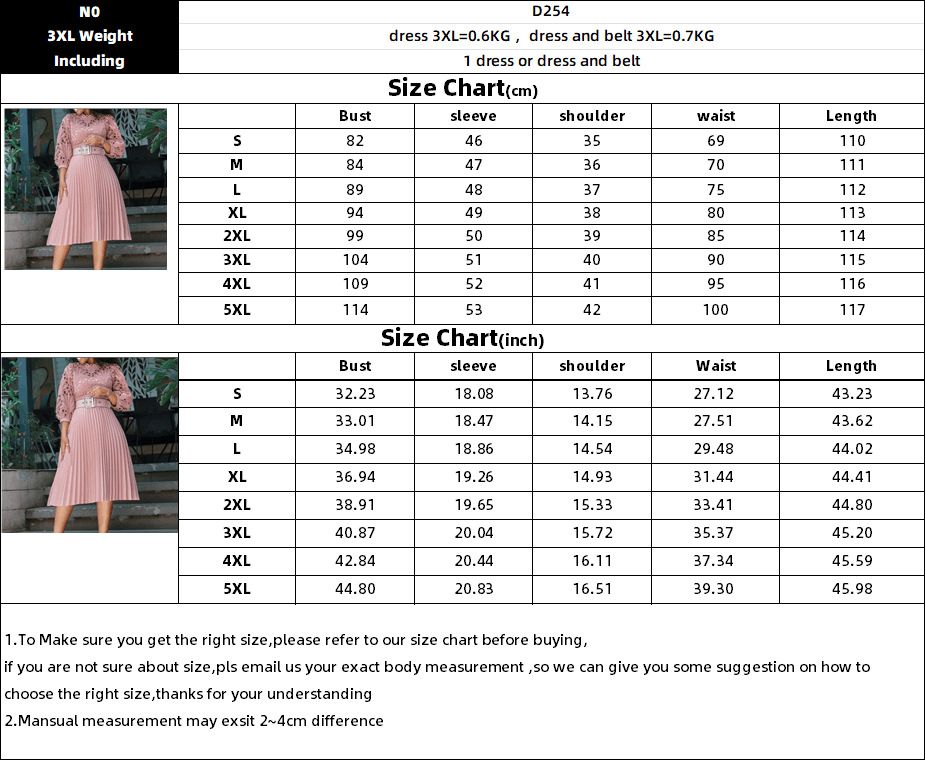 Elegant Pleated Dresses Woman New O Neck Lace Patchwork Belt Waisted Mid Calf Luxury Female Birthday Party Dinner Vestidos