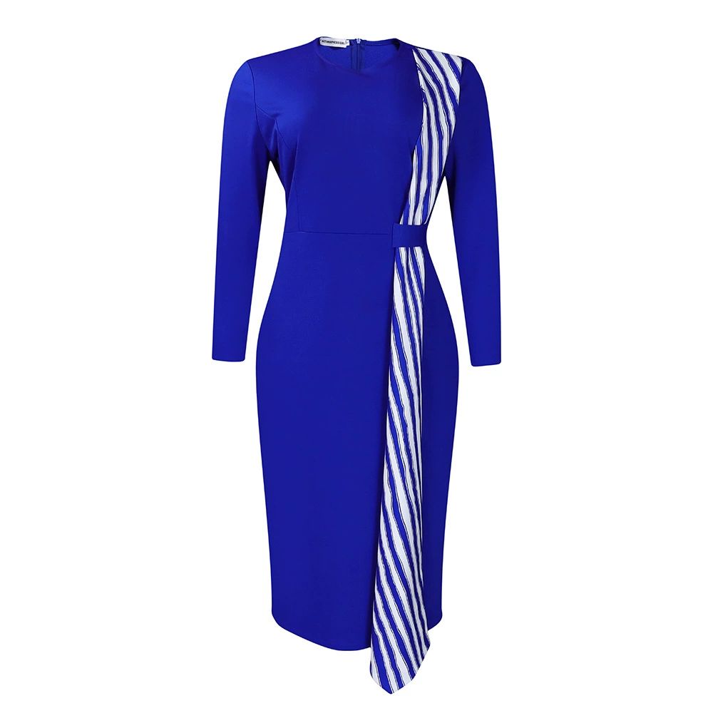African Dresses For Women Autumn Dashiki Bodycon Midi Dress African Clothes Fashion Elegant Dresses Ladies Africa Clothing