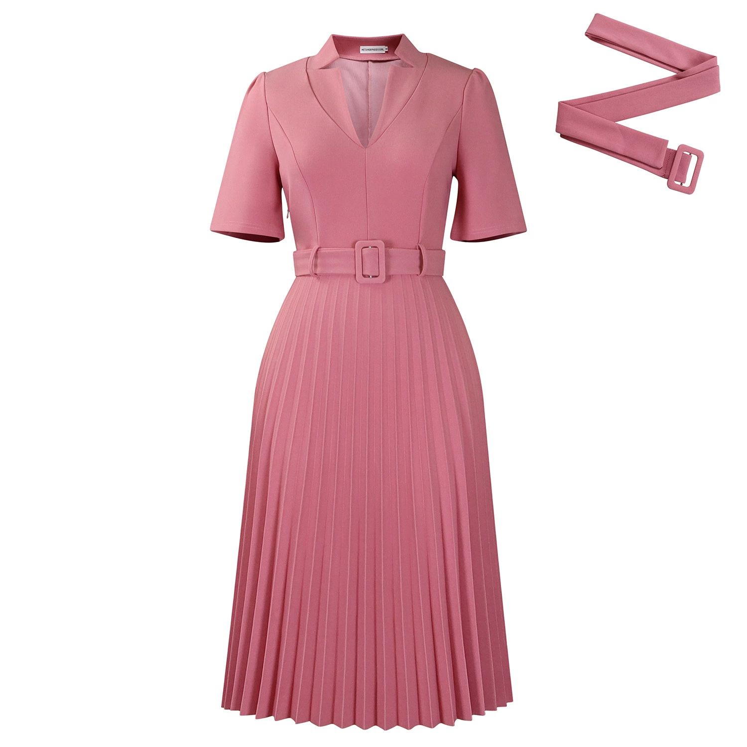 African Occasion Dresses Women Short Sleeve Pleated Elegant Office Ladies Birthday Party Evening Gowns Vestidos