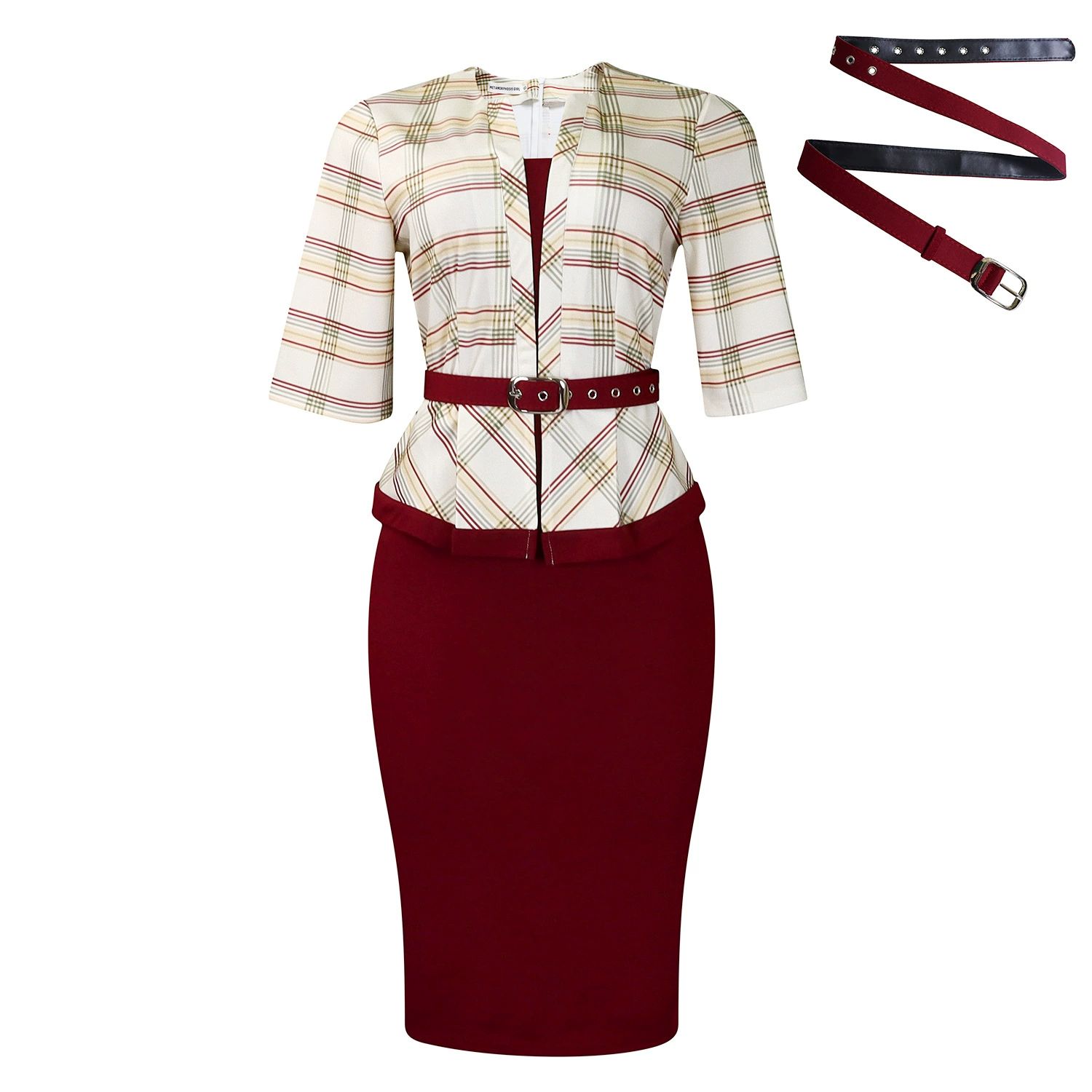 Fashionable African Print Splice Bodycon OL Skirt Dress Women's New Style Elegant Atmosphere Printed Patchwork Wrap around Skirt