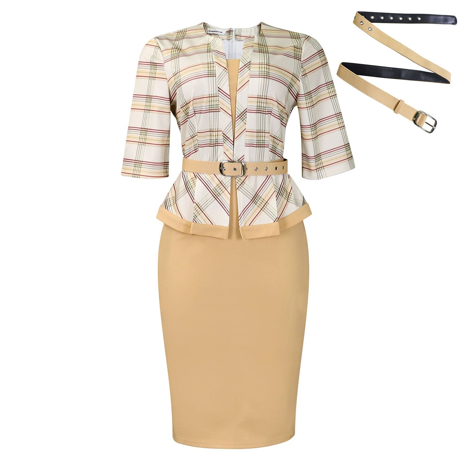 Fashionable African Print Splice Bodycon OL Skirt Dress Women's New Style Elegant Atmosphere Printed Patchwork Wrap around Skirt