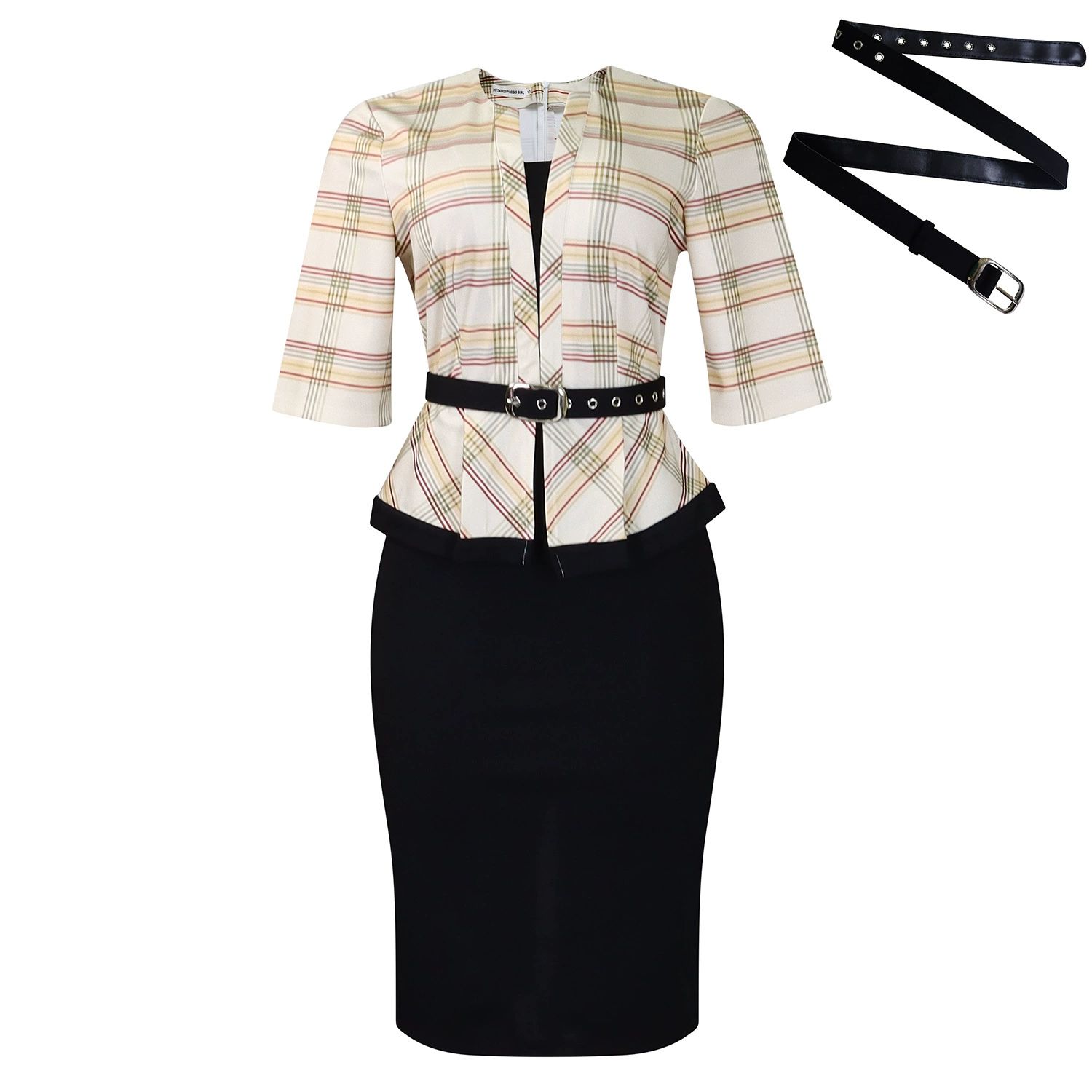 Fashionable African Print Splice Bodycon OL Skirt Dress Women's New Style Elegant Atmosphere Printed Patchwork Wrap around Skirt