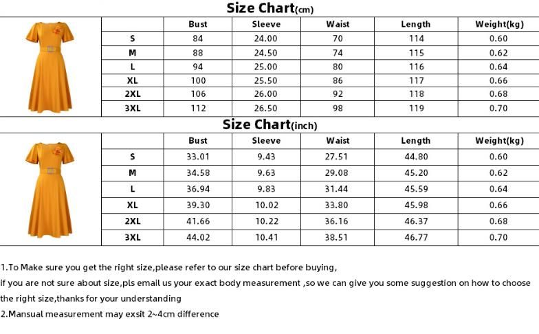 Fashionable Square Collar Solid Color High Waist Maxi Skirt African Print Women's Dress Short Sleeve Knee-Length Empire Waist