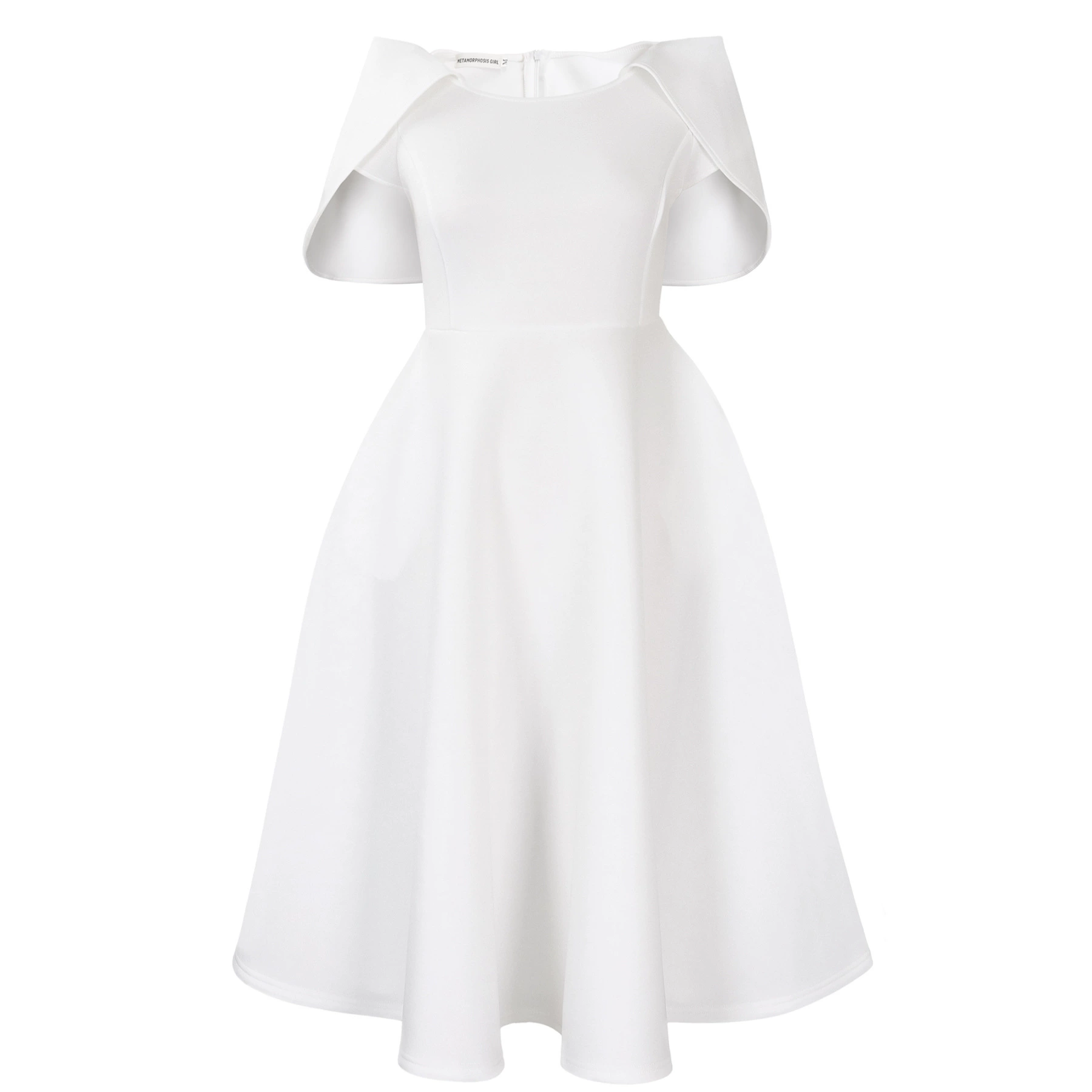 Elegant Evening Wedding Guests Red Mid Dresses Women Clothing Short Sleeves A-line Classy Birthday Party Club Vestidos